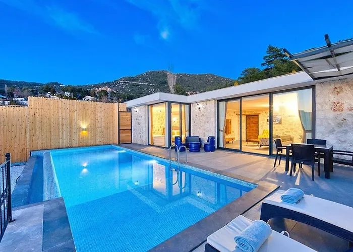 Villa İslamlar 1 Bedroom Secluded With Private Pool Hot Tub Kalkan