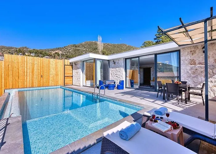 İslamlar 1 Bedroom Secluded With Private Pool Hot Tub * Kalkan