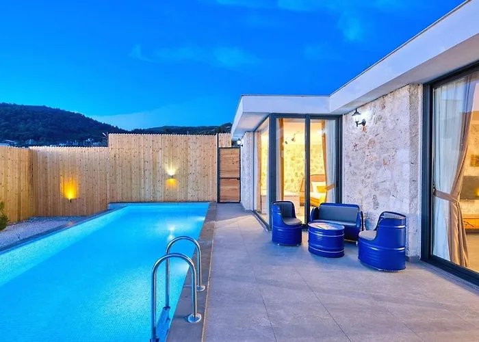 İslamlar 1 Bedroom Secluded With Private Pool Hot Tub Kalkan