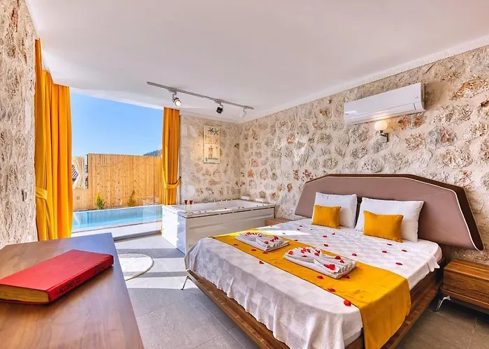 Villa İslamlar 1 Bedroom Secluded With Private Pool Hot Tub